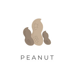 Delicious peanut vector illustration logo
