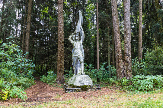 Monument of Glory to the heroes at Grutas park. Druskininkai, Lithuania, 12 September 2022