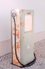 Old vintage gas pump nozzle