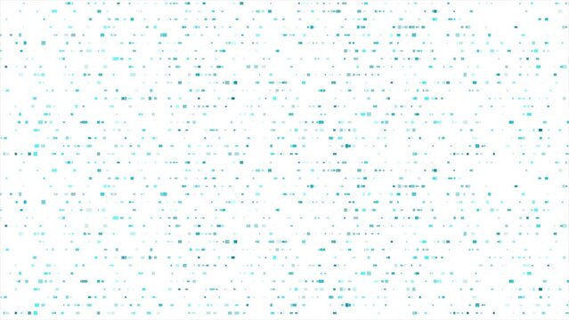 Blue small square dots abstract geometric background. Seamless looping motion design. Video animation Ultra HD 4K 3840x2160