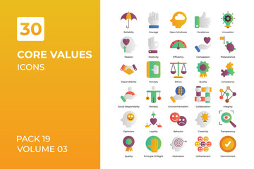 core value icons collection.