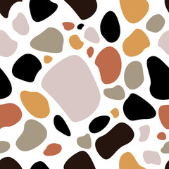Abstract simple geometric vector seamless pattern. Wallpaper graphic element.