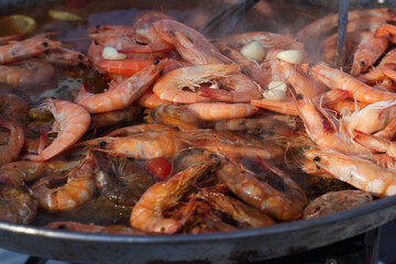 fried shrimp with garlic