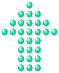 Up arrow simple symbol. PNG with transparent background.