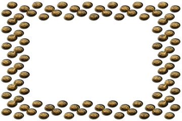 Destroyed and grunge metal- photo frame. Clipart png- 3d illustration