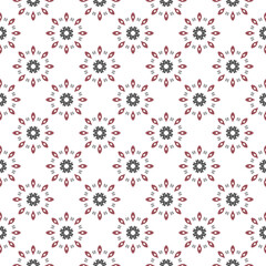 pattern design with abstract ornament motif