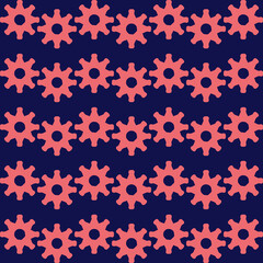 pattern design with abstract ornament motif