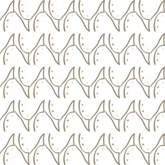 pattern design with abstract ornament motif