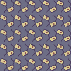 pattern design with abstract ornament motif