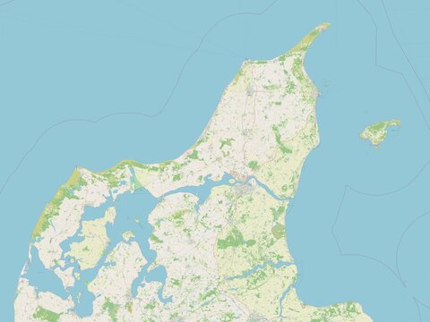 Nordjylland, Denmark. OSM. No legend