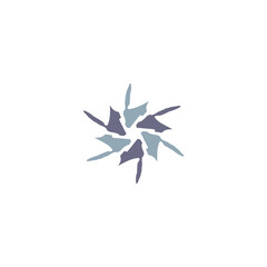 company logo with abstract shape