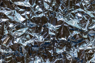 くしゃくしゃの金属箔の質感