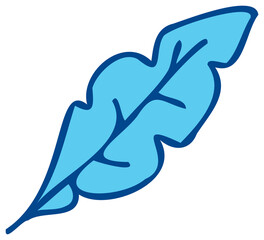 Botanical design element, decorative plane. PNG with transparent background.