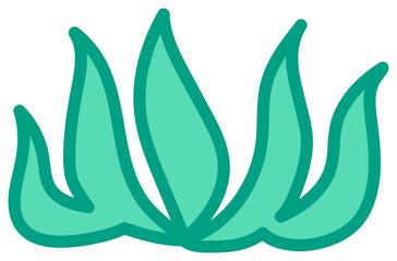 Naklejka premium Botanical design element, decorative plane. PNG with transparent background.