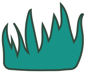 Botanical design element, decorative plane. PNG with transparent background.