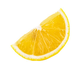 lemon slice isolated on transparent png