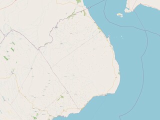 Obock, Djibouti. OSM. No legend