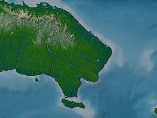 La Altagracia, Dominican Republic. Physical. No legend