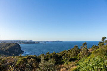 A beautiful sea vista view from a lookout in Copacabana, on the Central Coast of Australia.