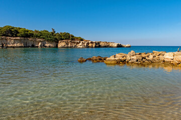 Der Strand von Paralimni auf Zypern