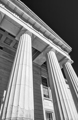 Vermont State Capitol in exterior view in Montpelier