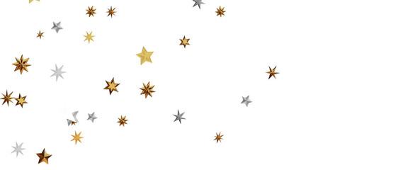stars. Confetti celebration, Falling golden abstract decoration for party, birthday celebrate,