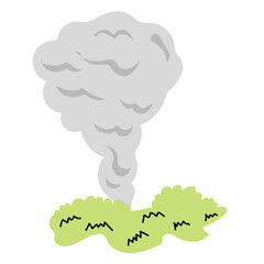 dangerous thick smoke