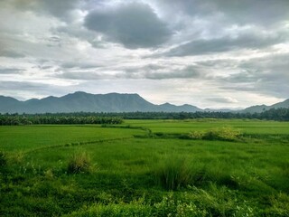 landscape with clouds