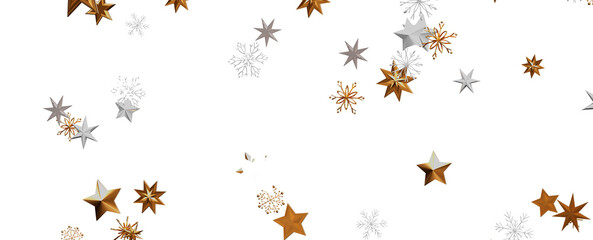 Glossy 3D Christmas star icon. Design element for holidays.