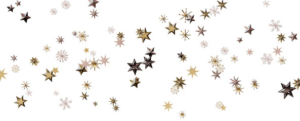 Glossy 3D Christmas star icon. Design element for holidays.