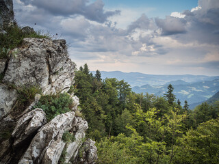 Fototapeta na wymiar rock in the mountains in Poland