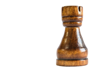 Rook chess piece. PNG transparent background