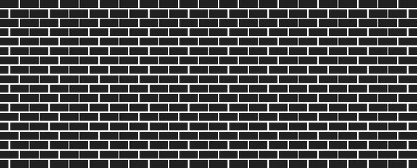  Dark brick wall background seamless pattern. Vector illustration eps10 