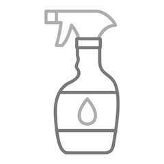 Cleaning Spray Greyscale Line Icon