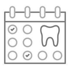 Appointment Greyscale Line Icon