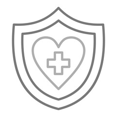 Healthcare Greyscale Line Icon
