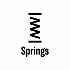 "Springs" property vector information sign