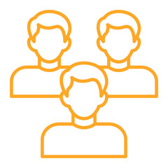 Team Multicolor Line Icon