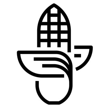 recommend clip art: corn Outline icon
