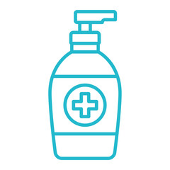Antiseptic Multicolor Line Icon