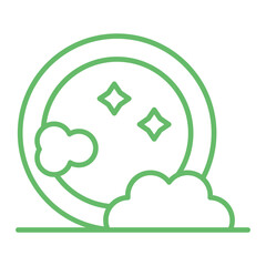 Dish Washing Multicolor Line Icon