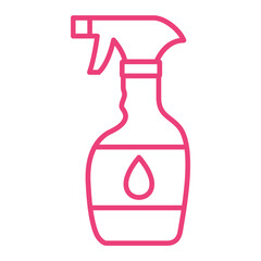 Cleaning Spray Multicolor Line Icon