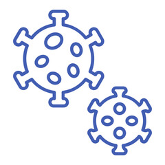 Obraz premium Virus Multicolor Line Icon