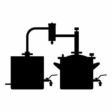 Alcohol distilling machine, hooch maker