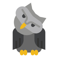 Owl flat icon
