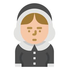 pilgrim flat icon