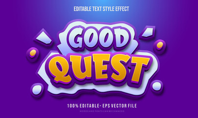 Obraz premium Fancy editable text style with mobile game theme. Vector Illustration