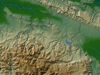 Santiago, Dominican Republic. Physical. No legend