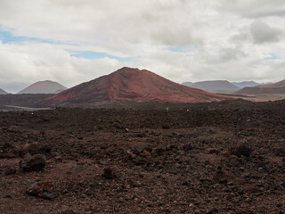 Viñedos en el Parque de Timfaya Volcánico de Lanzarote