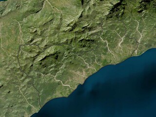 Covalima, East Timor. Low-res satellite. No legend